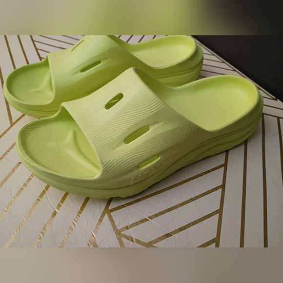 Hoka Lime Green Slide Sandals main image 8